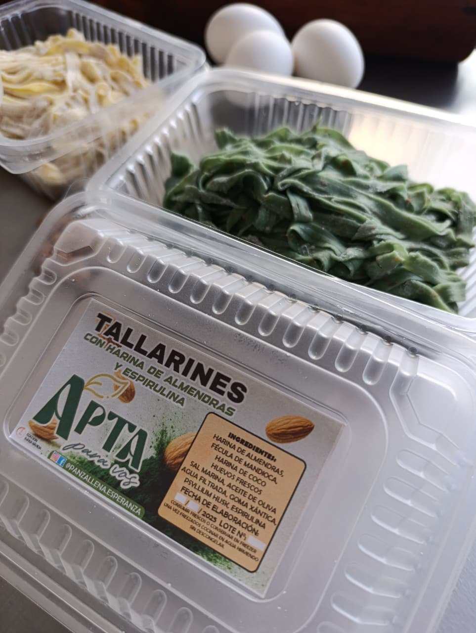 Tallarines de Espirulina – Sin Gluten